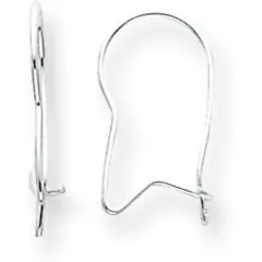 Sterling Silver Kidney Wire Earrings Jewerly - Pack of 12