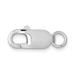 14K White Gold Lobster Clasp W/Jump Ring (11.70Mm To 17.80Mm)
