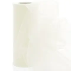 6" Premium Tulle Ivory 100 Yard