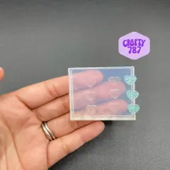 Druzy Heart 8mm Silicone Mold, Resin Mold, Polymer Clay, Resin Jewelry Mold (B5)