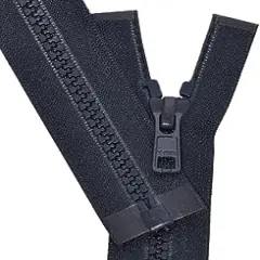 YKK #5 Molded Vislon Dark Navy Medium Weight Jacket Separating Zipper - Choose Your Length - Color: Dark Navy #196 - Made in The United States (1 Zipper Per Pack) (27" Inches)
