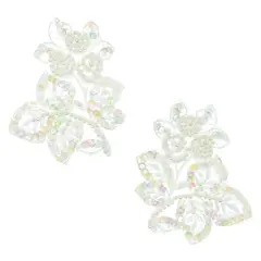 Vintage Bridal Flower Bud Lace Applique (Pack of 2)