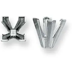 14K White Gold 4 Prong Princess V-End Setting 7.5mm