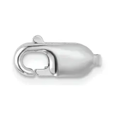 14K White Gold Lobster Clasp 13.6mm