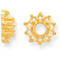 14K Gold Cluster Setting 1.7mm (x10)