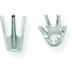 14K White Gold 6 Prong Round High Base Setting 5.8mm