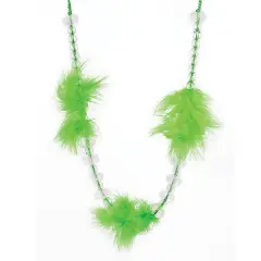 Charisse Feather/Bead Tieback Lime