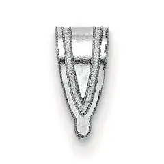 14K White Gold Medium Bail