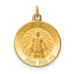 14K Yellow Gold Infant Jesus Medal Charm Pendant