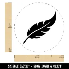 Bird Feather Self-Inking Rubber Stamp for Stamping Crafting Planners UV