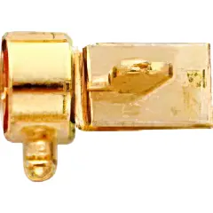 14K Gold Barrel Clasp Replacement Tongue 11.4x4.7mm