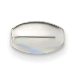 Sterling Silver Oval Beads 5 x 8mm - Pack of 6