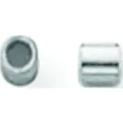 Sterling Silver Tube Beads 2 x 2mm - Pack of 12