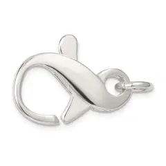 Sterling Silver Lobster Clasp w/Jump Ring 24.8mm