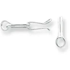 Sterling Silver S Hook Clasp 12.5mm - Pack of 6