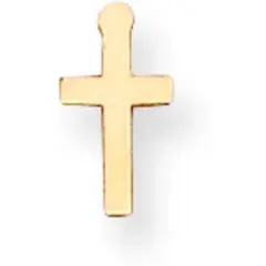 14K Gold Cross Stamping Disc