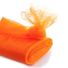 54" Tulle Fabric Bolt Orange Peel