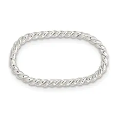 Sterling Silver Twisted Component Links 13.7 x 22.3mm - Pack of 4