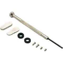 Eyeglass Repair Kit Flat Head Screwdriver Screws & Nose Pads SE 7581GRT 9Pcs 