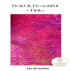 BOLD & Beautiful!PINK!A sheet of vivid colors