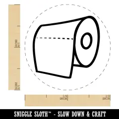 Toilet Paper Doodle Self-Inking Rubber Stamp for Stamping Crafting Planners Dry Pad (No Ink)