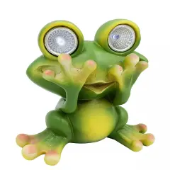 Solar Powered Frog Outdoor LED Garden Light Decor (SEE - NO)