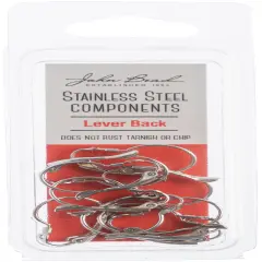 John Bead Stainless Steel Earring Lever Back 20/Pkg-21mm