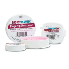 Sortkwik&reg; Fingertip Moistener, 3/8 oz., Pack of 12