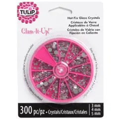 Tulip Glam-It-Up! Iron-On Crystals 300/Pkg-Crystal