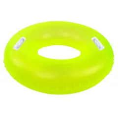 Northlight 42" Yellow Sparkle Inflatable Swimming Pool Tube Ring Float Multicolor