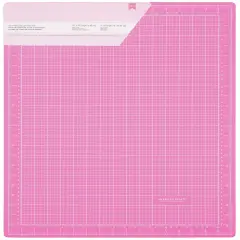 American Crafts Pink Double-Sided Self-Healing Cutting Mat-18"X24"