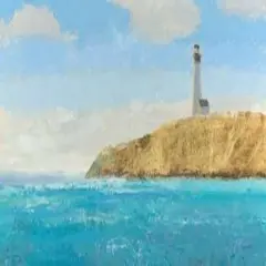 Lighthouse Seascape II Crop II Poster Print by James Wiens - Item # VARPDX22349