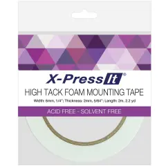 X-Press It High Tack Foam Mounting Tape-.25"X2.2yd