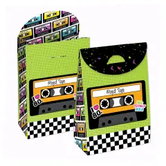 Big Dot of Happiness 80&rsquo;s Retro - Totally 1980s Gift Favor Bags - Party Goodie Boxes - Set of 12