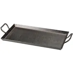 Lodge Seasoned Steel Outdoor Nonstick Cooking Griddle for Grill or Campfire