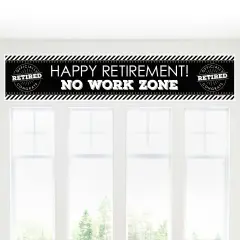 Big Dot of Happiness Happy Retirement - Retirement Party Decorations Party Banner
