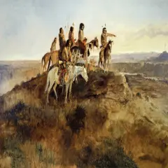 Signal Smoke Poster Print by Charles M. Russell - Item # VARPDX133245