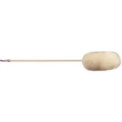 Wool Shop Lamb's Wool Duster with Haning Handle All-Natural Dust Magnet USA Made 36"