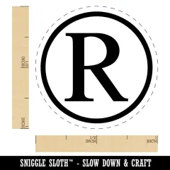 Registered Trademark Symbol Self-Inking Rubber Stamp for Stamping Crafting Planners Yellow