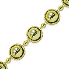5 yards of Sage Flat-Back Gold Pearl Trim 3/4" | 5 yard cut