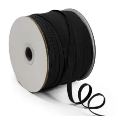 1/4" Elastic Band - 90 Yard Spool Black