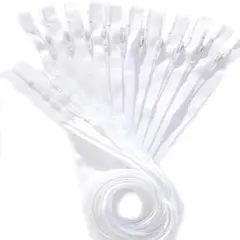 Zipper, YKK #3 Skirt & Dress Nylon Coil Closed End - Select Length or Color (12 Zippers for Color) (36 inch, White)
