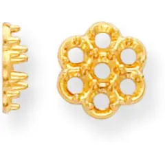 14K Gold Cluster Setting 1.7mm (x7)
