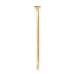 14K Gold Flat Headpin