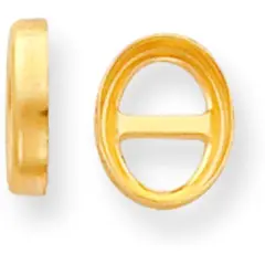 14K Gold Oval Bezel Setting 7x5mm