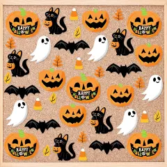 Big Dot of Happiness Spooky Halloween - DIY Classroom Decorations - Bulletin Board Cut-Outs - Set of 40
