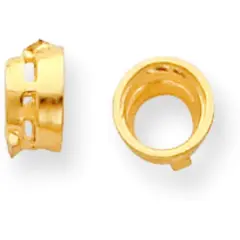 14K Gold Round Stone Seat Bezel Setting 2.4mm