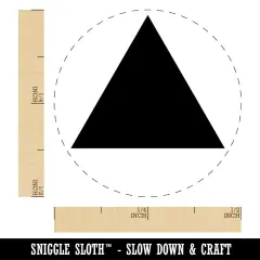 Triangle Solid Self-Inking Rubber Stamp for Stamping Crafting Planners Fuchsia