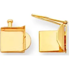 14K Gold Fold Over Clasp 8.4mm