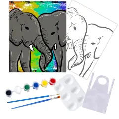 "Big Love" DIY Canvas Art Kit, Acrylic Paint Size 11x14 inch